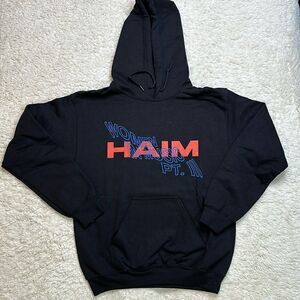 Haim Women in Music pt III hoodie size small in black with logo